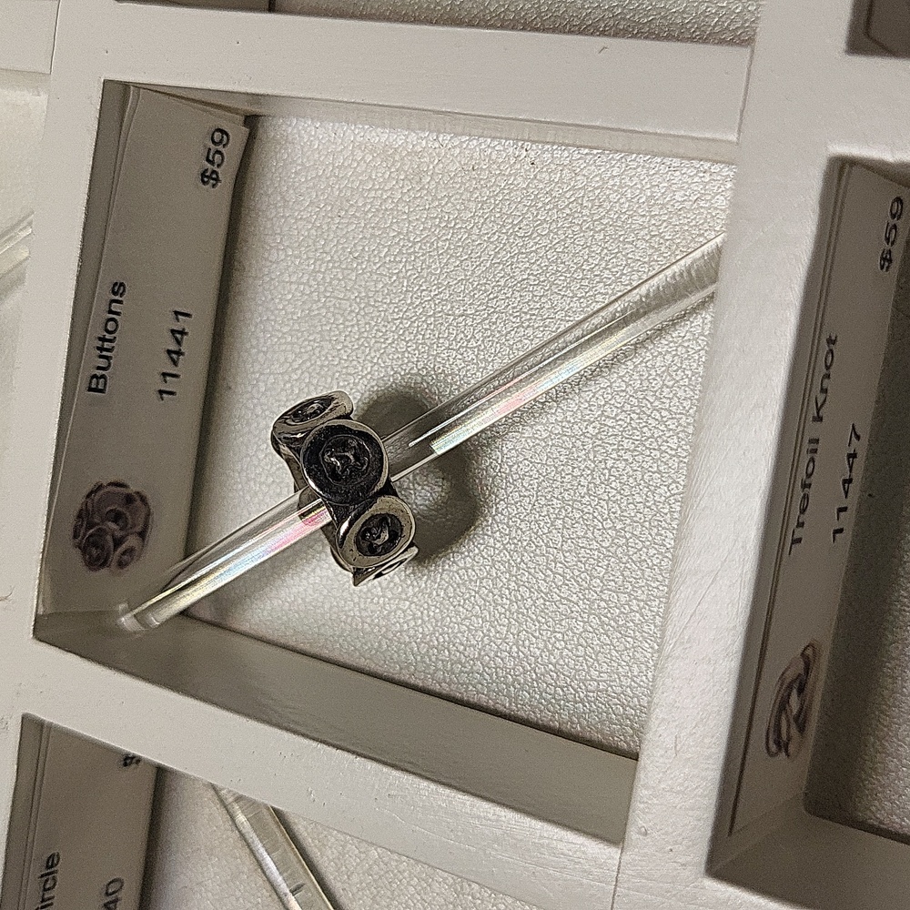 Trollbeads Buttons Sterling Silver Bead